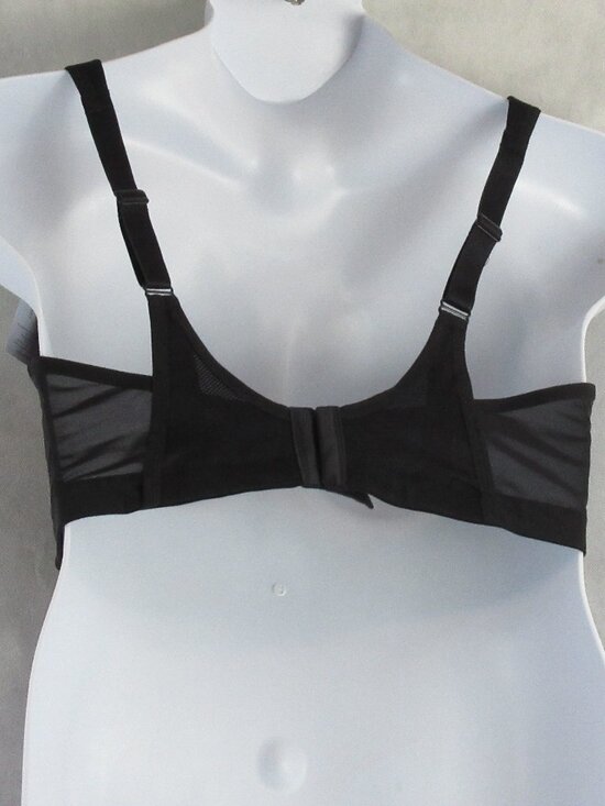 Playtex Women's Secrets Bounce Control Wireless Bra, Black, 44DD - Picture 3 of 7